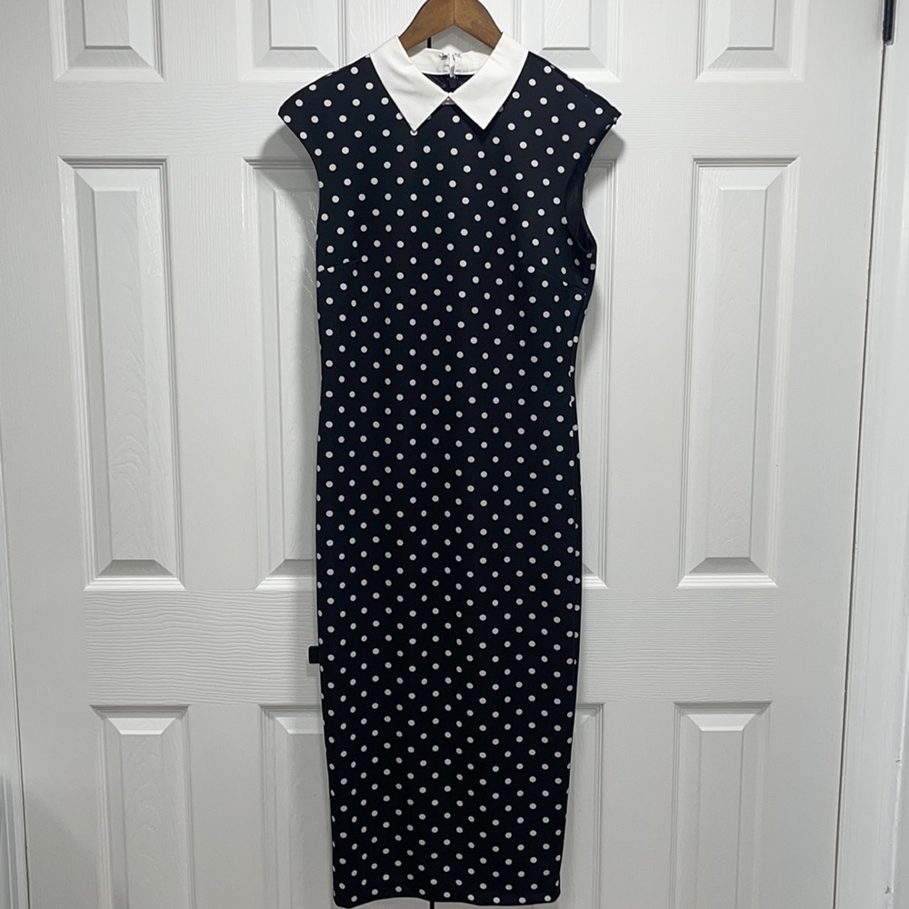 New York & Company Polka Dot Dress Size small